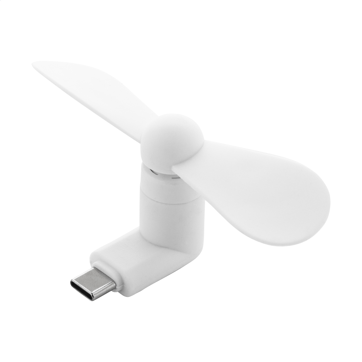 Blobile smartphoneventilator met USB-C-aansluiting en logo