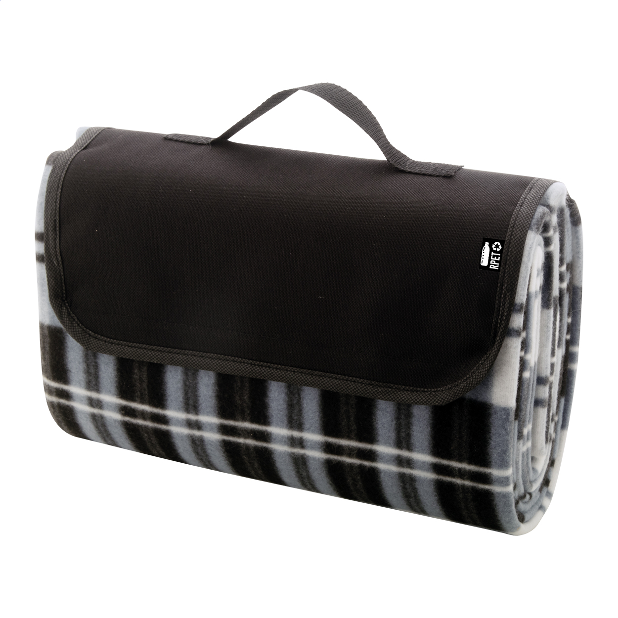 Angama picknickdeken van RPET-fleece 160 g/m² met logo
