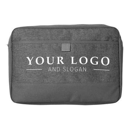 Polycanvas (600D) laptoptas met klittenband - Erpe-Mere