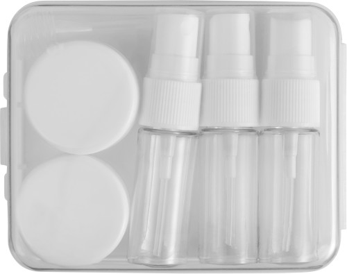 Transparante Reisset voor Cosmetica - Glabbeek