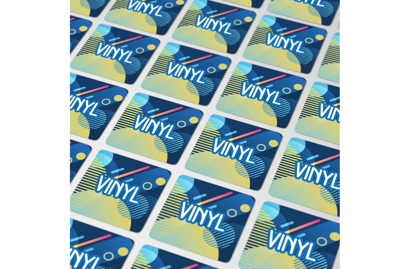 Vierkante Vinylsticker 10x10mm - Zandhoven