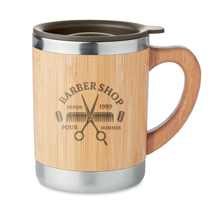 Bamboe Staal Dubbelwandige Beker - Antwerpen