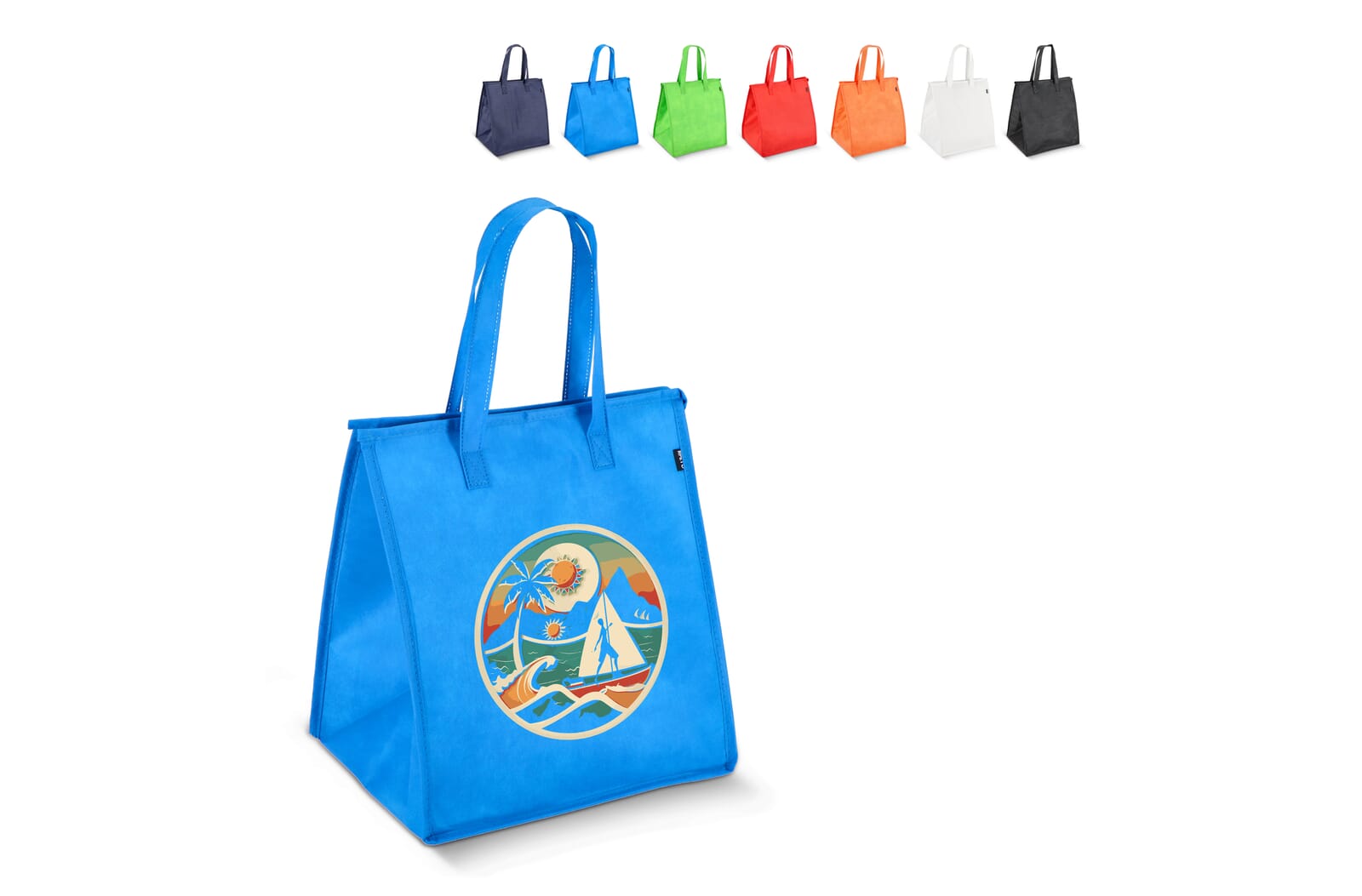 R-PET koeltas, non-woven, 33 x 25,5 x 37 cm, 75 g/m²