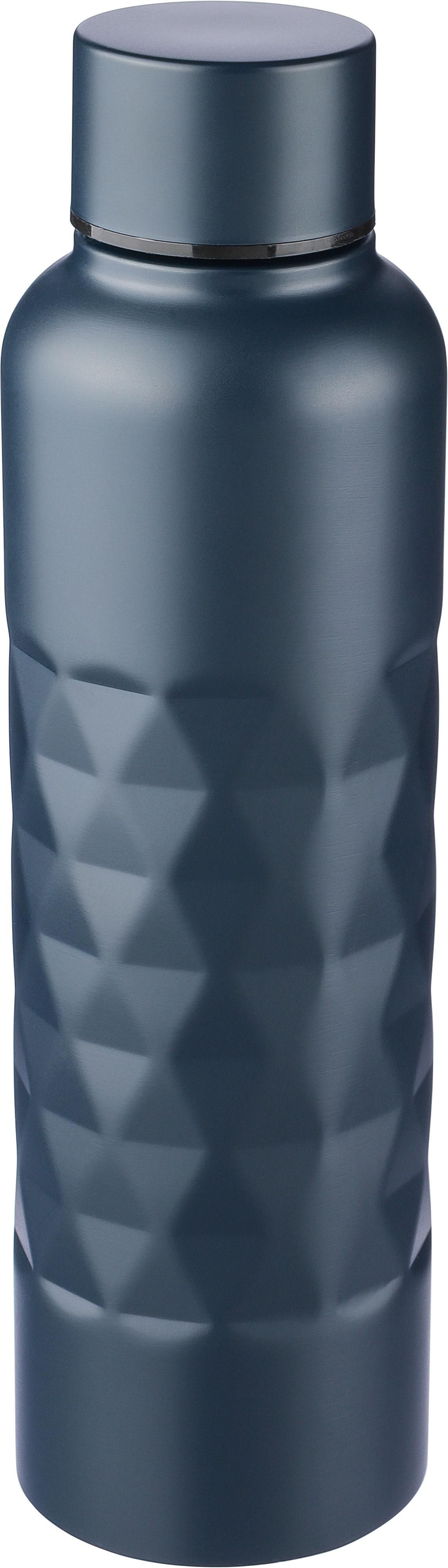 Gerecycleerde roestvrijstalen drinkfles met diamantstructuur (800 ml) - Oud-Heverlee