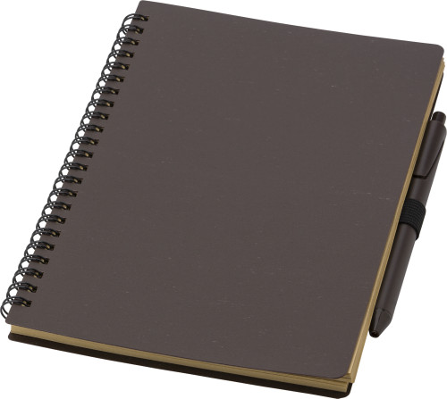 Koffievezel Notitieboek met Pen - Zwevegem