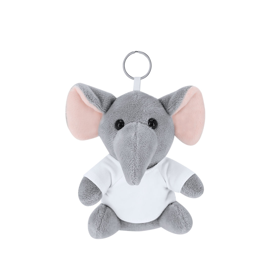 Knuffel Olifant Sleutelhanger - Mol bedrukken met logo