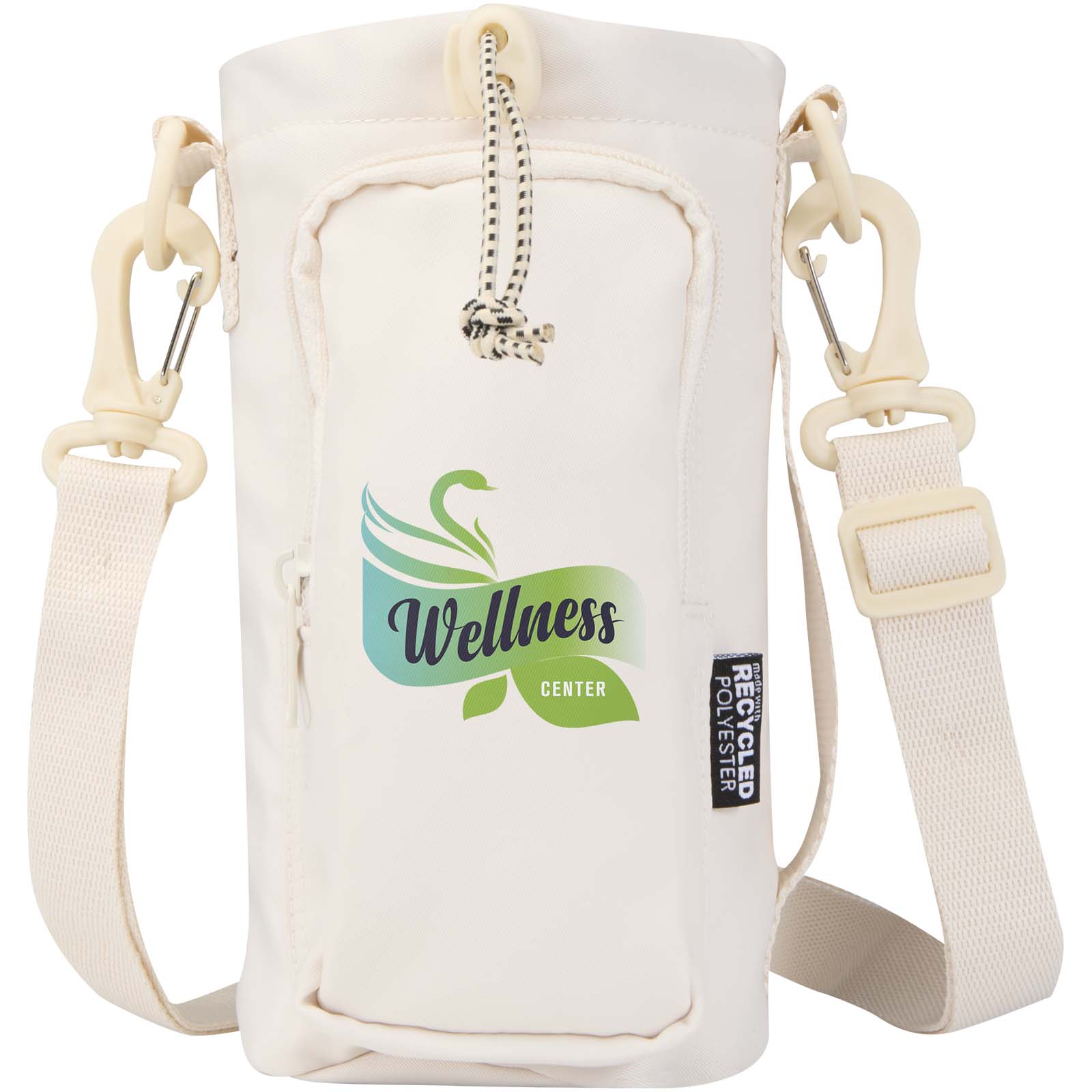 Reisbewust gerecyclede flessen draagtas 2L - Moerbeke bedrukken met logo