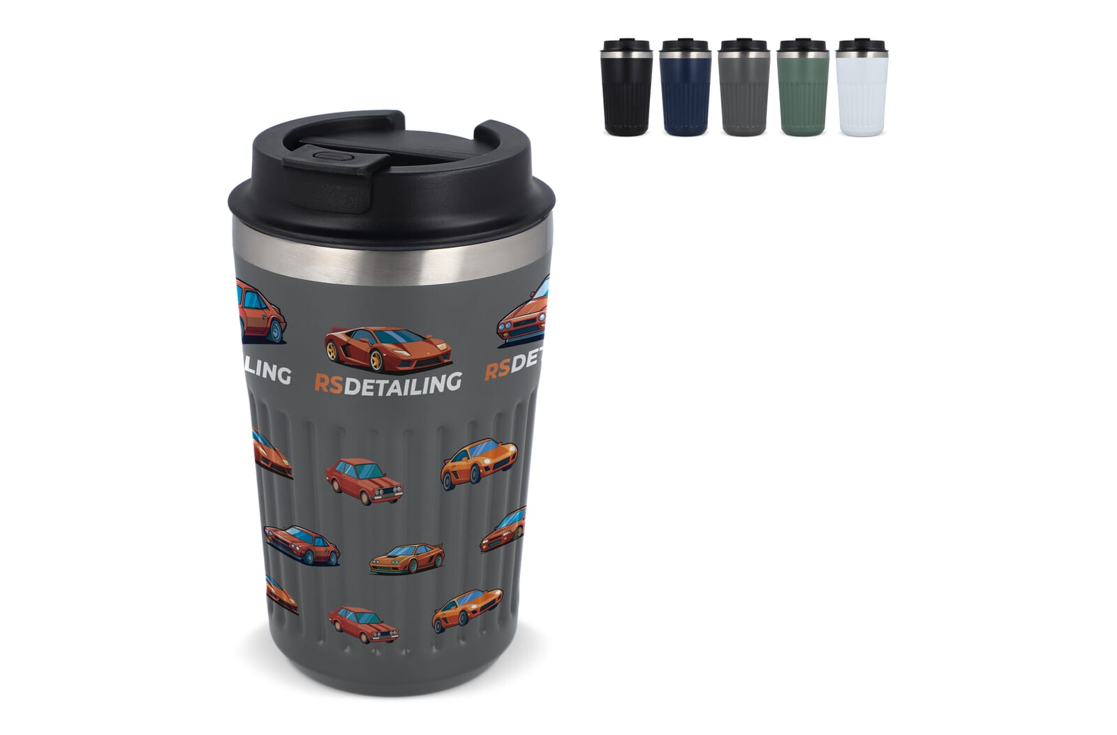 Gerecycled RVS Koffie beker 400ml bedrukken met logo