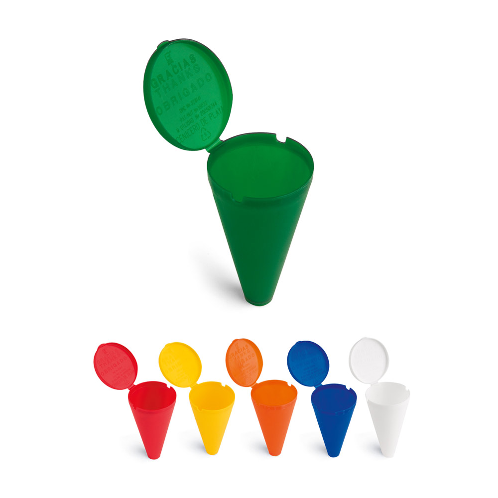 Strandasbak met deksel - Geel