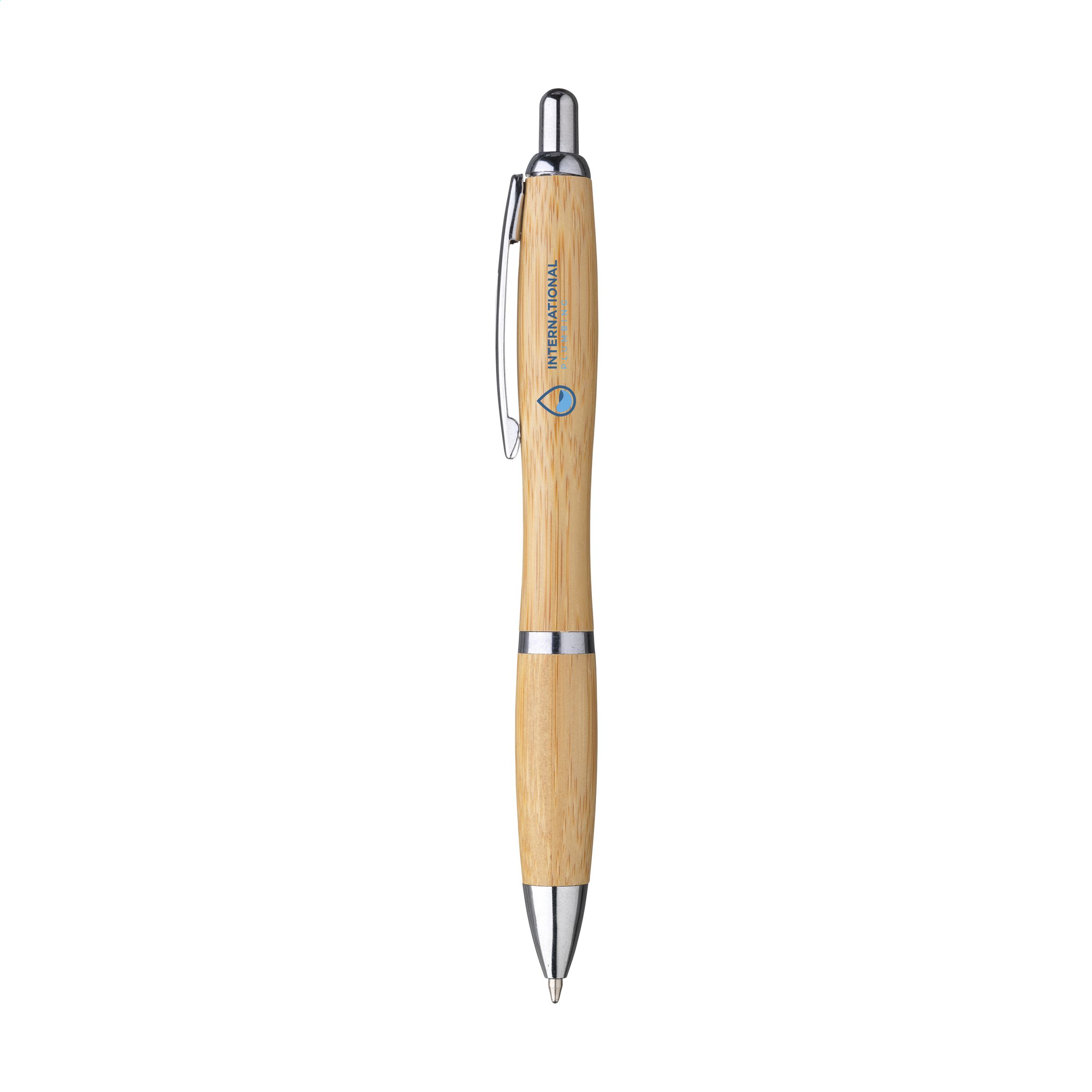 Bamboe Pen met Metalen Clip - Bertem
