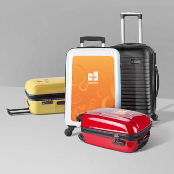 Trolleys bedrukken met logo | Handbagage koffers bedrukken als relatiegeschenk